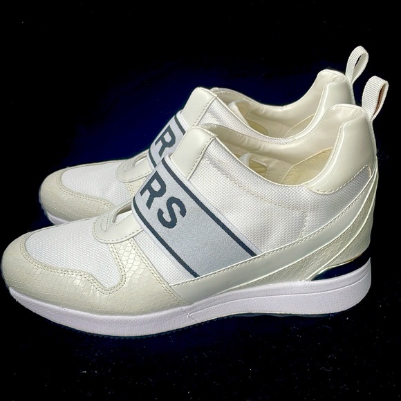 MICHAEL KORS CROC LEATHER LOGO HIGH TOP PLATFORM SNEAKERS - 8.5 - NEW !!๐ฅ๐ - Picture 6 of 12